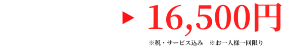 OMAKASEコース1名様16500円